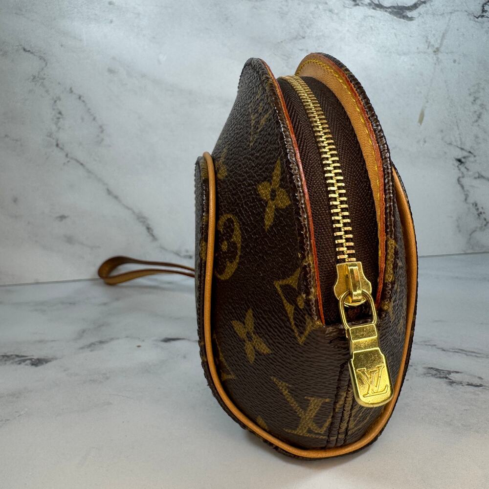 Louis Vuitton Mini Ellipse Vintage Bag Monogram canvas LV Wristlet Clutch Rare - Picture 8 of 16